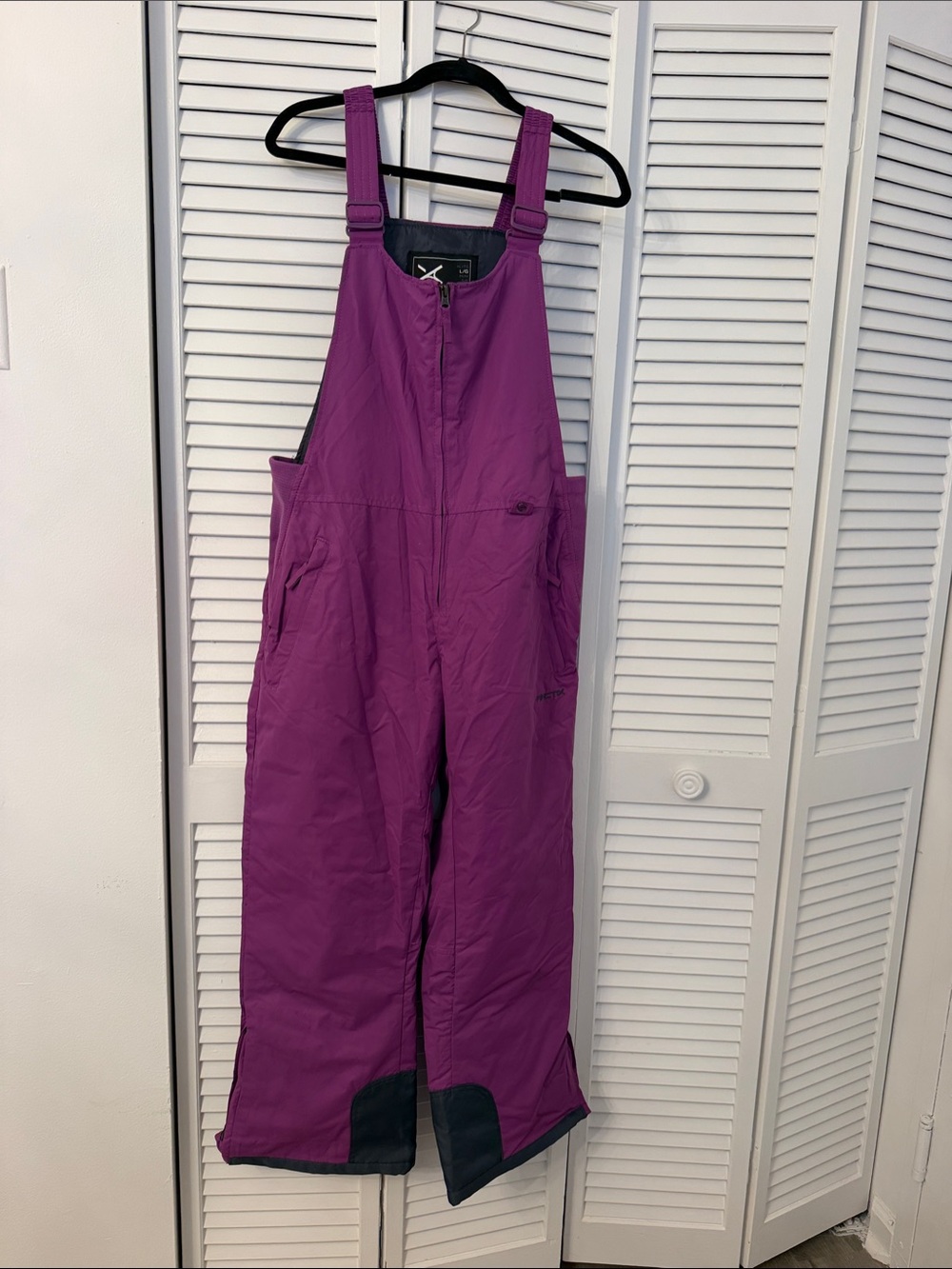 Purple Ski Bib Snow Pants Overalls